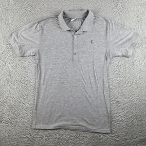 Father Sons Polo Shirt Mens XL (M) Gray Short Sleeve Casual